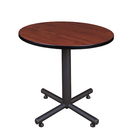 Kobe Round Tables > Breakroom Tables > Kobe Square & Round Tables, Wood, Metal Top, Cherry TKB30RNDCH